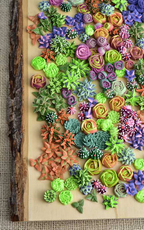how to make royal icing succulents