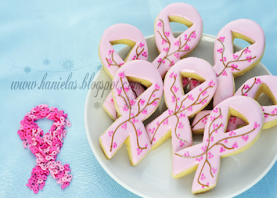 Pink Ribbon Cookies