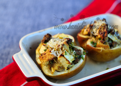 Sausage Mushroom Stuffed  Baked Apples