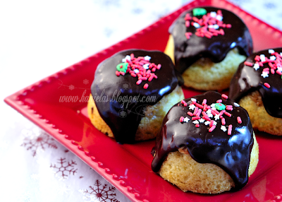 Chocolate Ganache Apple Cupcakes
