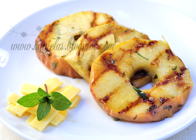 Marinated Minty Grilled Apples