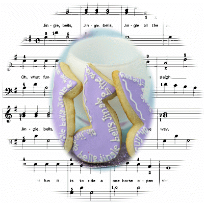 Christmas Music Note Cookies