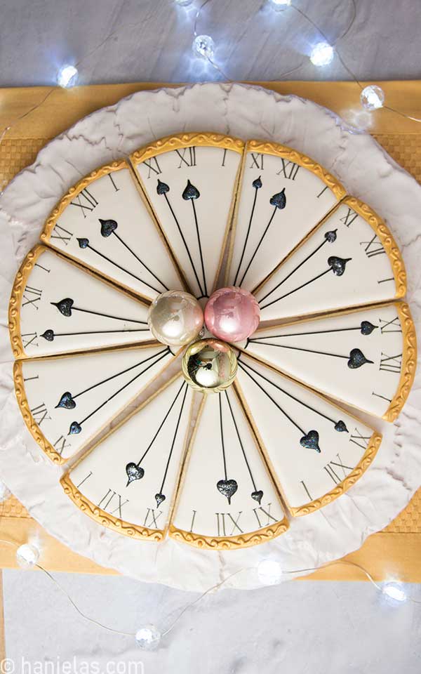 New Year’s Eve Clock Cookies