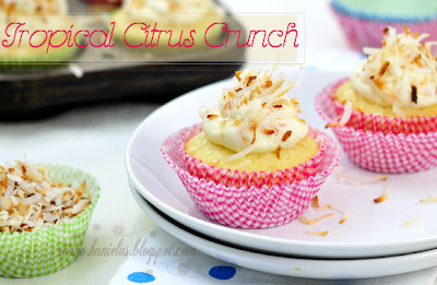 Tropical Citrus Crunch Cupcakes