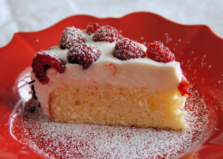 Yogurt Ricotta Raspberry Cake