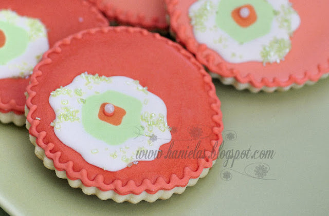 Abstract Flower Cookies