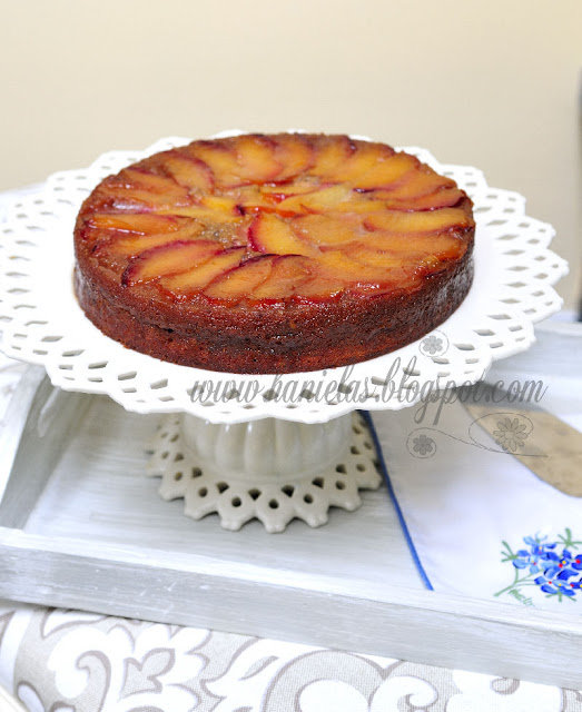 Upside Down Caramel Plum Cake