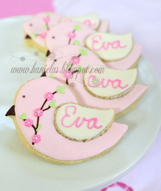 Flower Bird Cookies