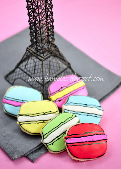 Decorated French Macaron Cookies