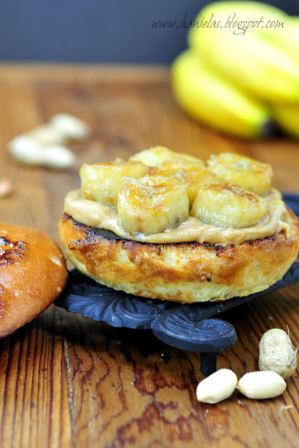 Caramelized Banana Peanut Butter Brioche Sandwich