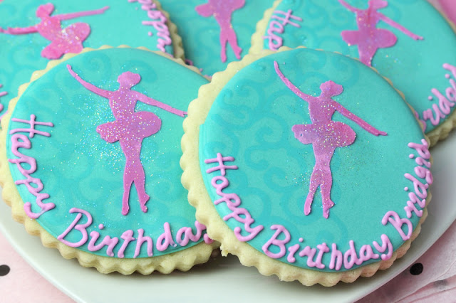 Ballerina Silhouette Cookies & How To Make a Stencil