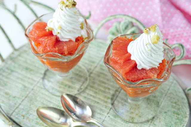 Apple Carrot Salad with Grapefruit and Whipped Coconut Cream