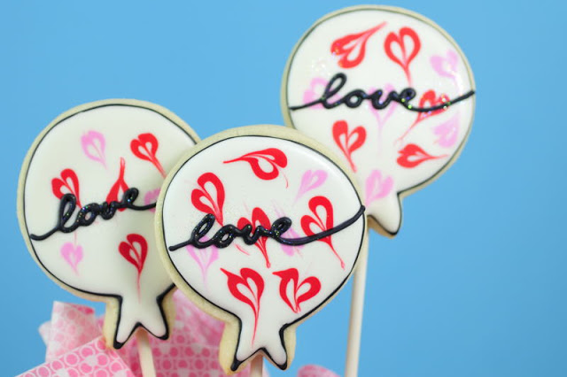 Easy Valentine’s Day Balloon Cookies