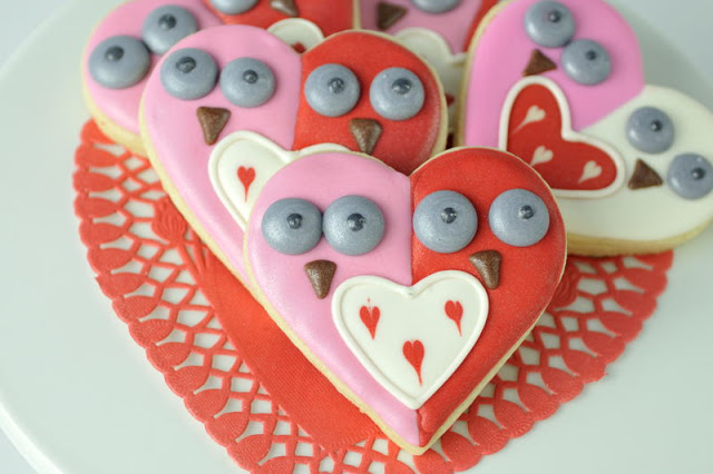 Owls in Love Cookies