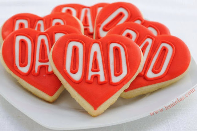 Heart Father’s Day Cookies