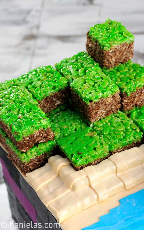 Minecraft Rice Krispie Treats