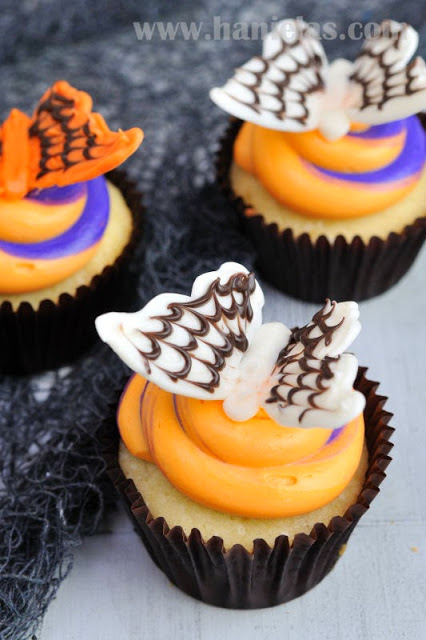 Spiderweb Chocolate Butterflies For Halloween