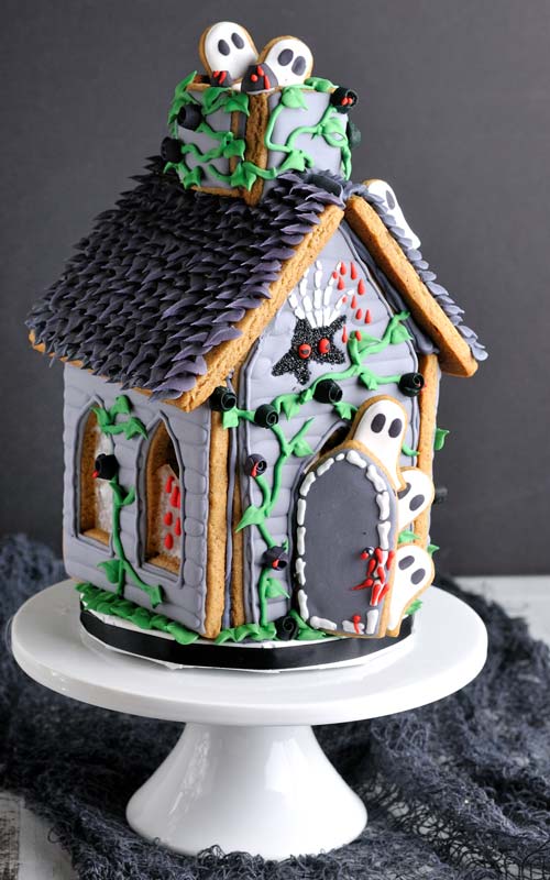 Halloween Ghosts Gingerbread House