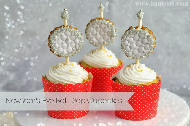 New Year’s Eve Ball Drop Cupcakes, Cookie Pop Tutorial