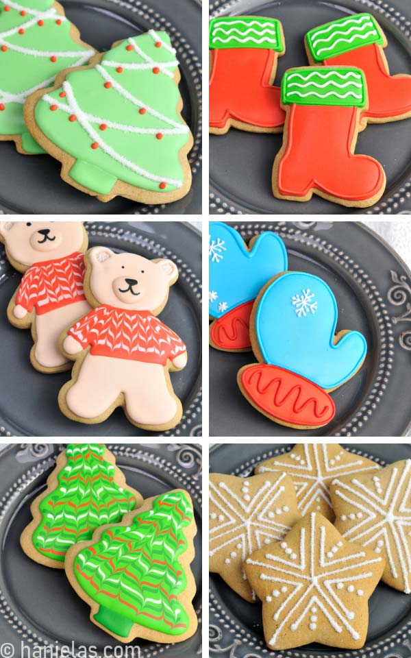 Simple Christmas Decorated Cookies