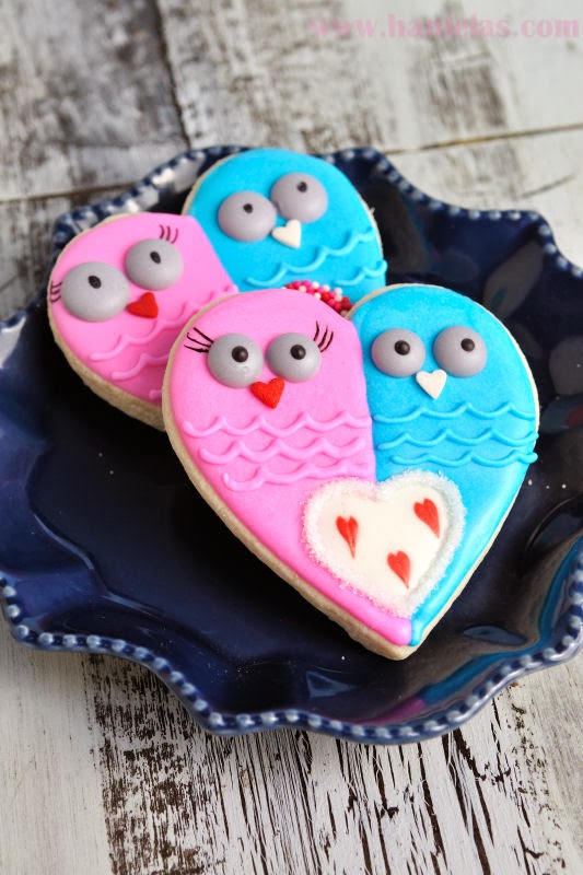 Valentine’s Day Owl Cookies