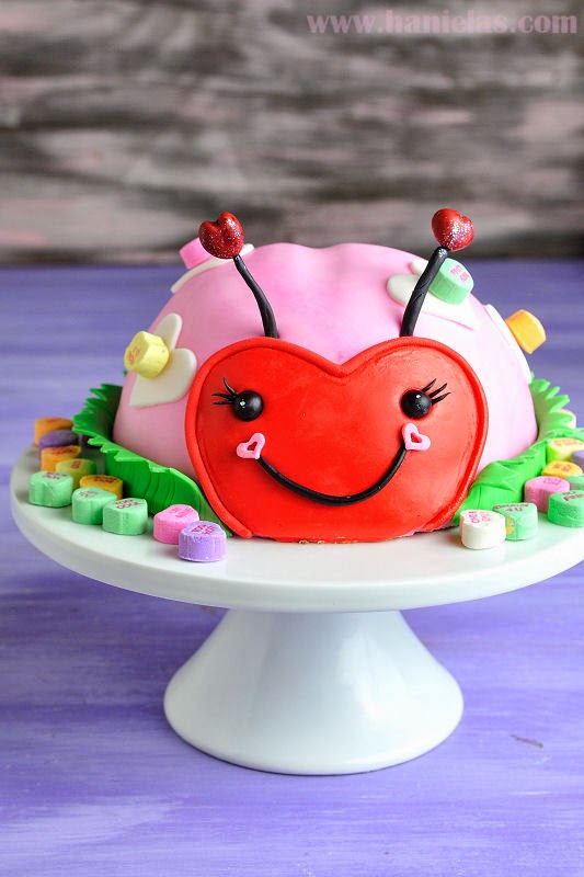 Cutest Ladybug Cake for Valentine’s Day