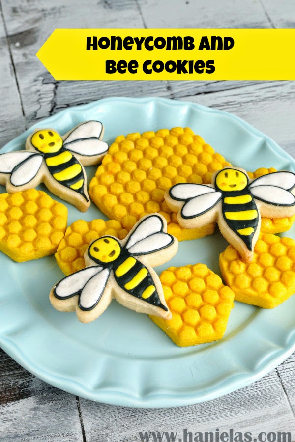 Honeycomb and Bee Cookies