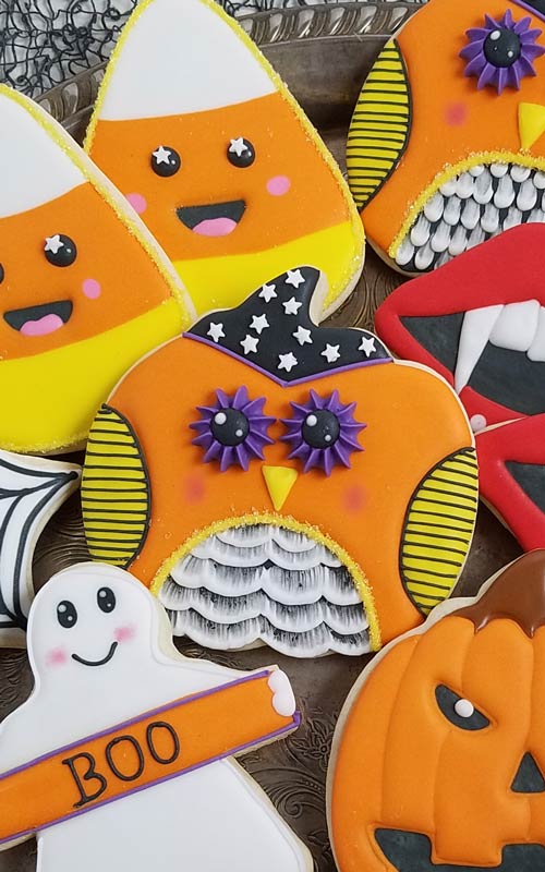 Halloween Kawaii Owl Cookies