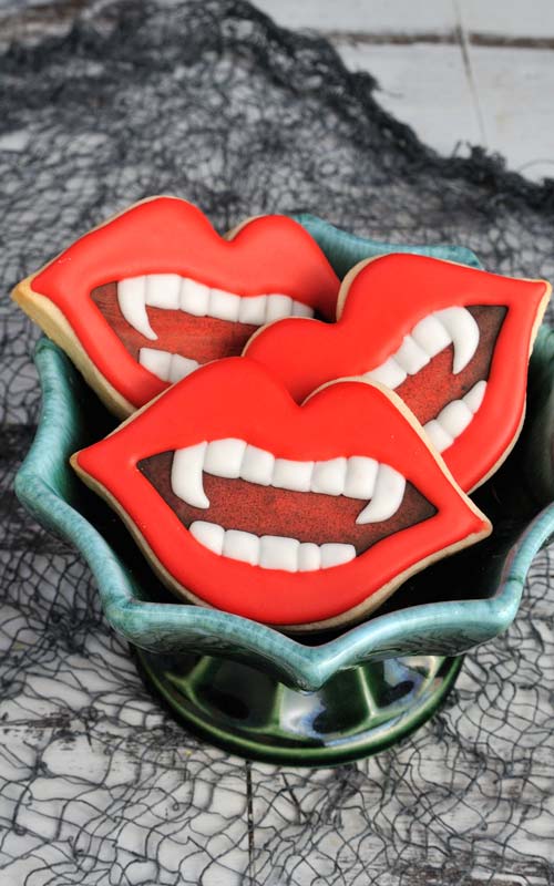 Vampire Teeth Cookies