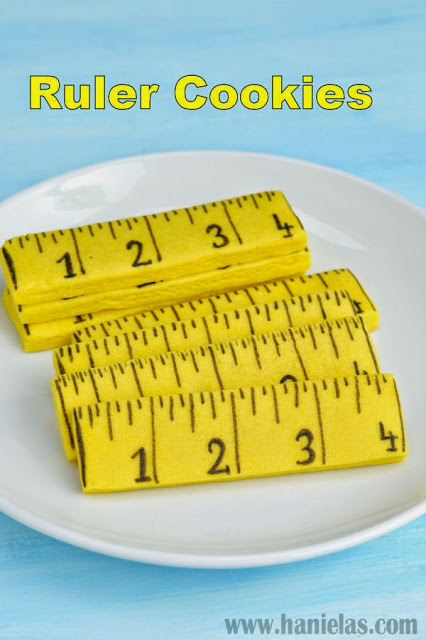 Ruler Cookies for School or Father’s Day