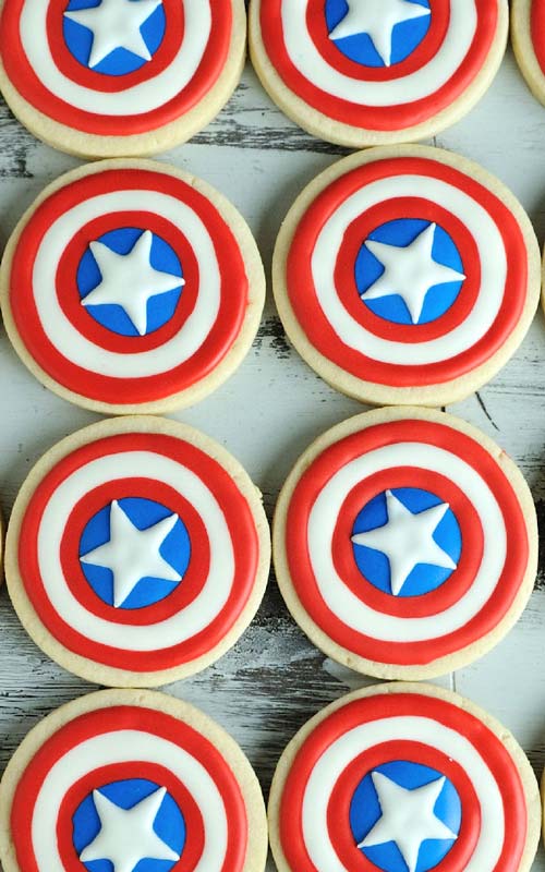 Memorial Day Special Captain America Shield Treats