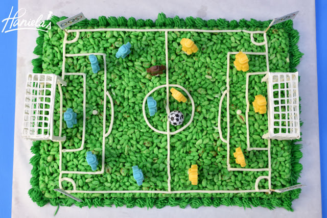 Olympics Soccer Rice Krispies Cake