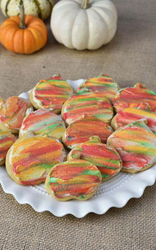Pumpkin Cut Out Cookies with Maple Frosting