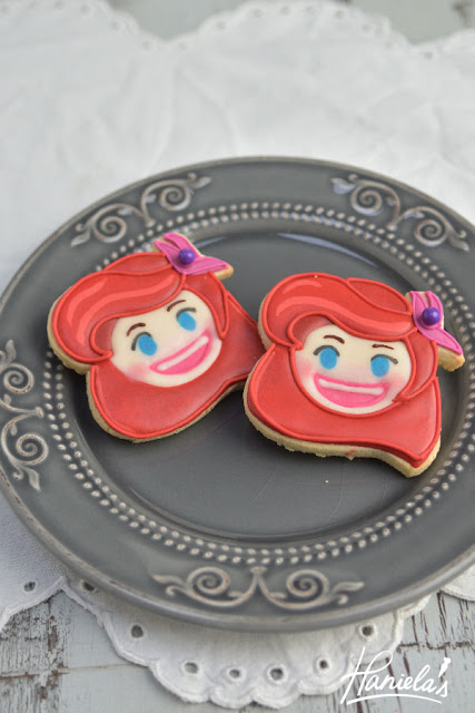 Ariel Mermaid Disney Emoji Blitz Cookies