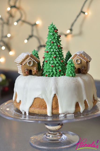 Christmas Village Bundt Cake