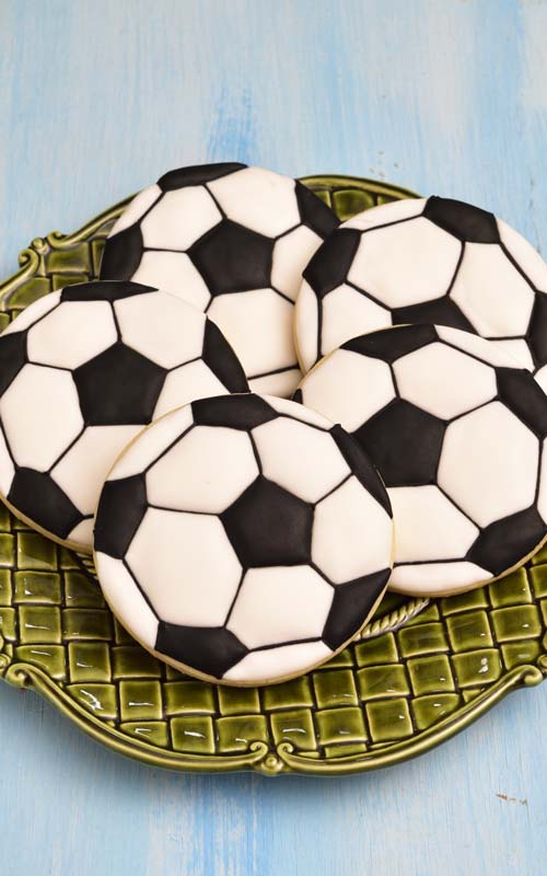 Soccer Ball Cookie Template