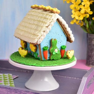 How to make Easter Gingerbread House