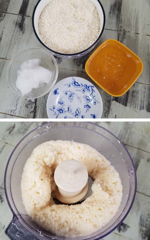 desiccated coconut filling