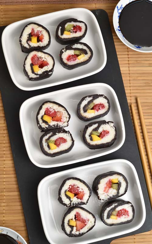 how to make chocolate dessert sushi