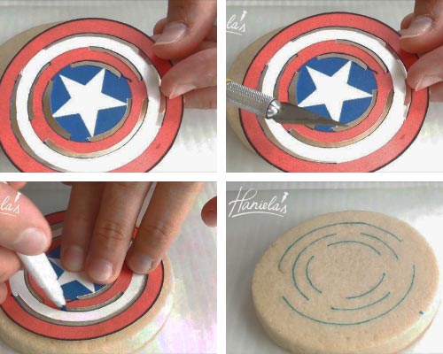 Card stock paper template.