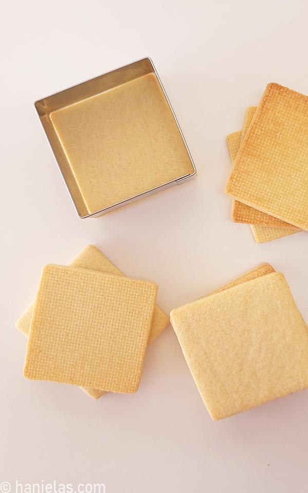 Square cookies.