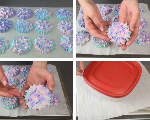 Hydrangea Meringue Cookies - Haniela's