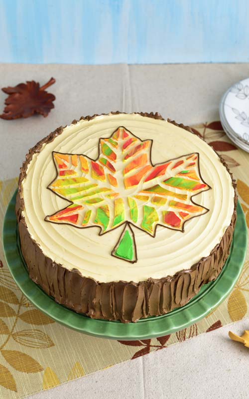 Fall Leaf Cake [Template]