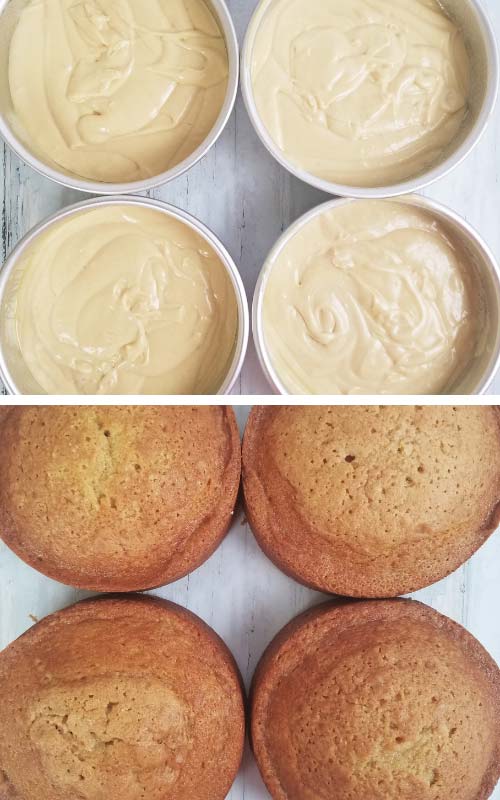 Baked cakes.