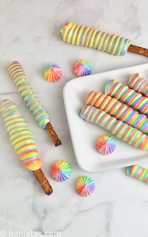 Meringue Pretzel Sticks