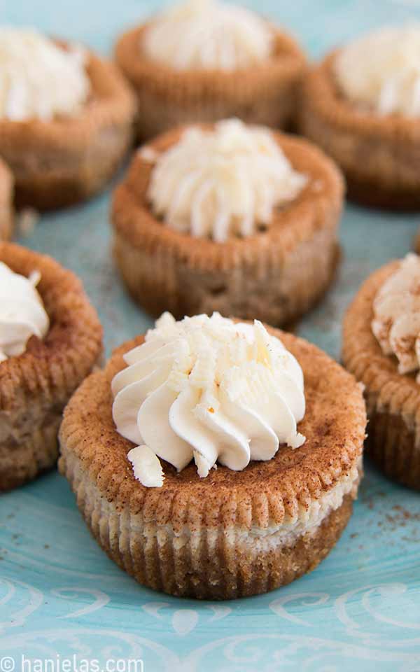 Mini Snickerdoodle Cheesecakes