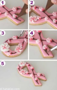 Pink Ribbon Cookies - Haniela's