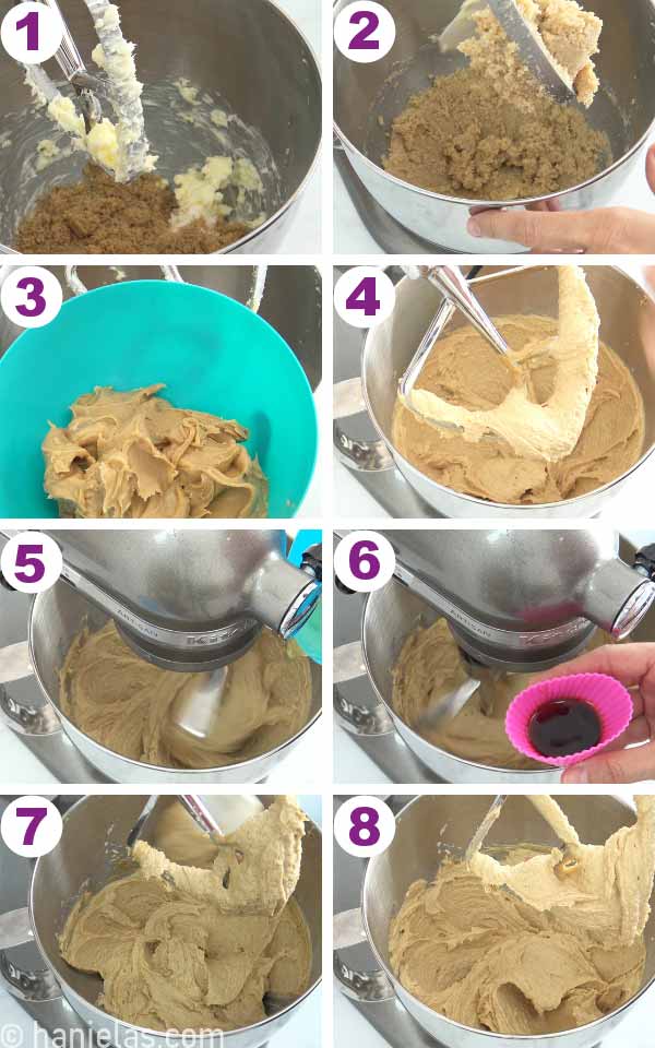 Mixing bowl with cookie dough.