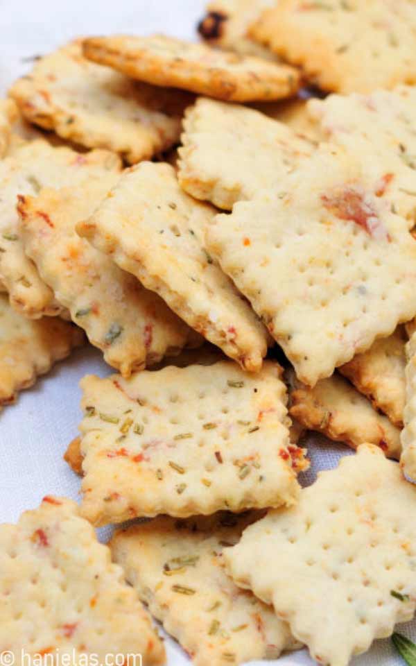 Detail of baked crackers.