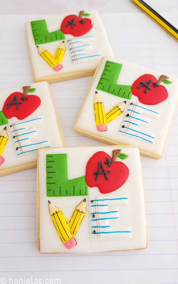 Teacher Love Cookies